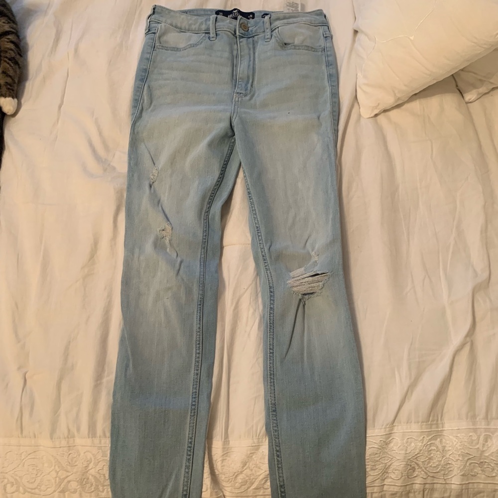 Hollister size 3 super skinny high rise jeans
